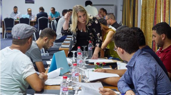 لورنس بيليفو هاميل،مديرة مؤسسة التوظيف " "WE Recruitment ، التي أشرفت على بعثة التوظيف في تونس - Radio Canada / Janic Tremblay