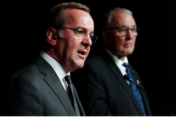 Germany’s Minister of Defence Boris Pistorius and Minister of National Defence Bill Blair