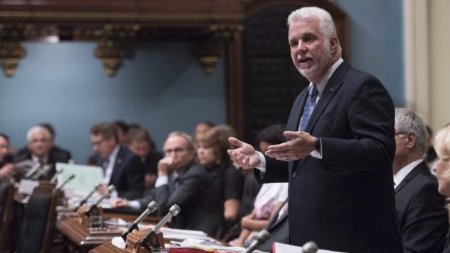 رئيس حكومة كيبيك في البرلمان/ La Presse canadienne/Jacques Boissinot