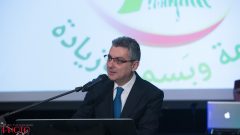 السفير فادي زيادة خلال حفل التكريم/القنصلية اللبنانية