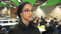 الطالبة سندس المرحاري المنتسبة إلى علوم تقنيات الشرطة في معهد اهنتسيك في مونتريال/CBC