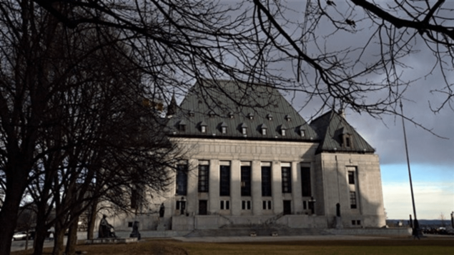 مقر المحكمة الكندية العليا في العاصمة أوتاوا وهي أعلى سلطة قضائية في كندا وهي التي تتمسك بالقرار جوردان حول المهل القانونية/الصحافة الكندية