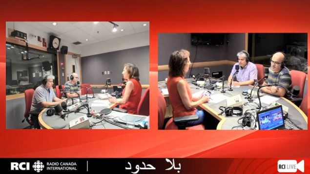 أسرة القسم العربي في بث مباشر لبرنامج بلا حدود في 24-08-2018/RCI