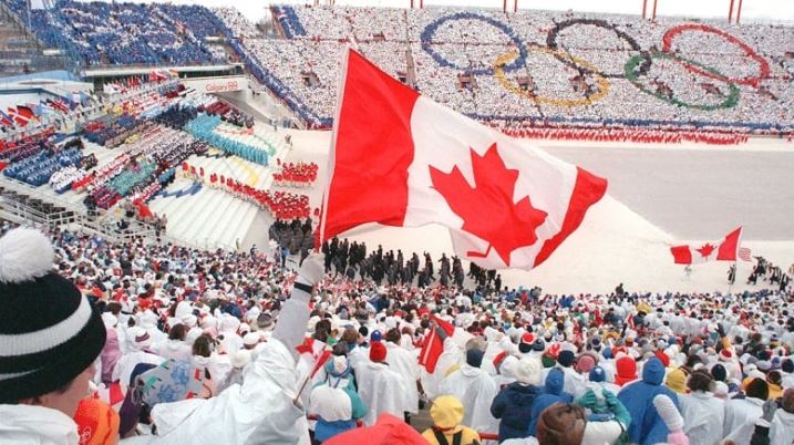 صورة لافتتاح الألعاب الأولمبية الشتوية للعام 1988 التي جرت في كالغاري (ارشيف) - Jonathan Utz/AFP/Getty Images
