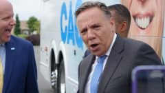 شغل فرانسوا لوغو منصب وزير الصحة في حكومة الحزب الكيبيكي في عام 2002 - Mathieu Bolduc/Radio Canada