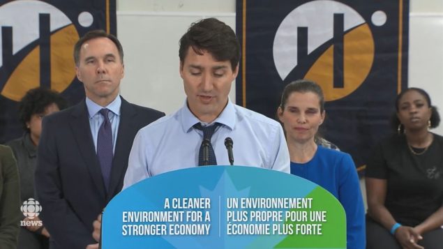 رئيس الحكومة جوستان ترودو أشار إلى التحدّي الكبير الذي يمثّله التغيّر المناخي وكشف عن خطّة حكومته لمواجهته/CBC/هيئة الاذاعة الكنديّة