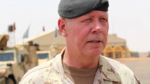 رئيس أركان الدفاع الكندي، الجنرال جون فانس في قاعدة غاو في مالي (يونيو حزيران 2018) - Stephanie Jenzer/CBC