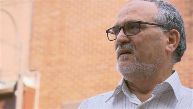 محمّد لعبيدي الرئيس السابق وعضو مجلس الادارة الحالي في المركز الاسلامي في كيبيك/Radio-Canada
