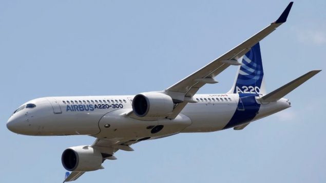 طائرة A220 لشركة إيرباص والمنبثقة عن طائرات C Series لشركة بومباردييه - Reuters / Regis Duvignau