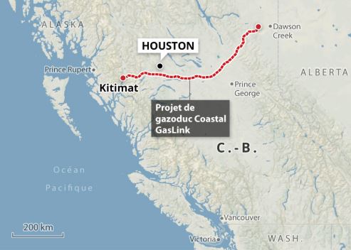 ط أنابيب كوستال غاسلينك - Mapbox/Canadian Press