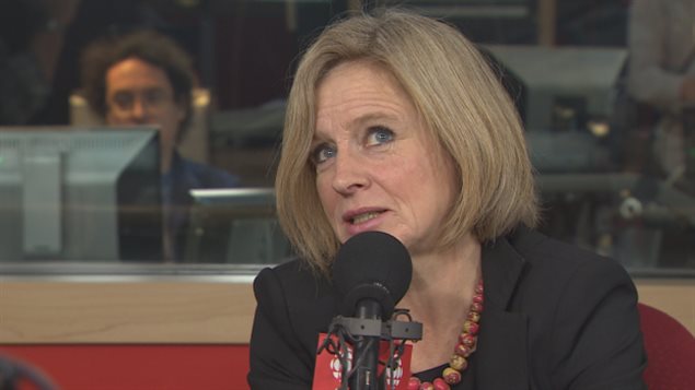 رئيسة حكومة البرتا راشيل نوتلي Photo Credit: CBC / Brett Ruskin/ هيئة الاذاعة الكنديّة