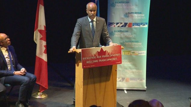 أحمد حسين، وزير الهجرة الكندي الأمس في كالغاري - Radio-Canada / Fuat SEKER