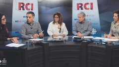 أسرة القسم العربي وضيفة البرنامج الكنديّة الجزائريّة أمال بوعزّة/RCI