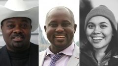 من اليسار: دريك لوجي من كالغاري، بيوس اندزامي ودانيال مور من وينيبيغ، من بين الضحايا الكنديّين في حادثة تحطّم طائرة اثيوبيّة/Facebook/Carlton University handout/Facebook)