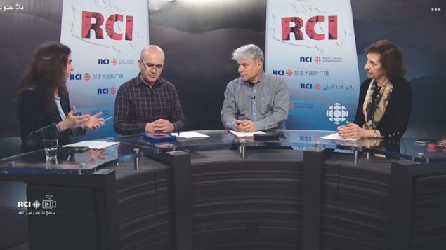 اسرة القسم العربي وضيفة البرنامج السيّدة لميا شارلوبوا/RCI