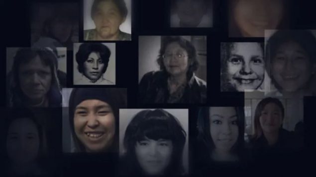 لوحة لذكارية لصور النساء المفقودات أوالمقتولات من السكان الأصليين - CBC