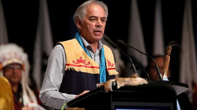 رئيس جمعية الأمم الأوائل في كيبيك ولابرادور ، جيسلان بيكار - The Canadian Press / Trevor Hagan