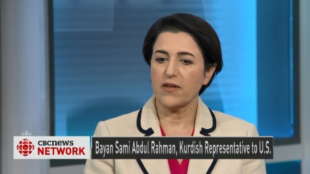 بيان سامي عبد الرحمن، ممثلة حكومة إقليم كردستان العراق في الولايات المتحدة الأمريكية - أرشيف أبريل نيسان 2018 - CBC News