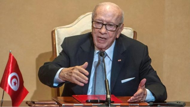 الرئيس التونسي الباجي قائد السبسي توفّي عن 92 عاما/Hassene Dridi/ AP