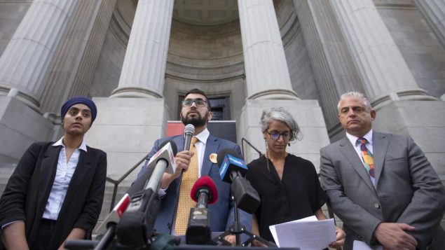 مؤتمر صحفي في مونتريال بشأن القانون 21 حول علمانيّة الدولة في كيبيك/Ivanoh Demers/Radio-Canada