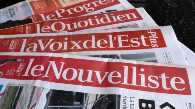 مجمعة كابيتال ميديا تمتلك ستّ صحف صادرة بالفرنسيّة في عدد من مناطق كيبيك/Paul Chiasson/PC