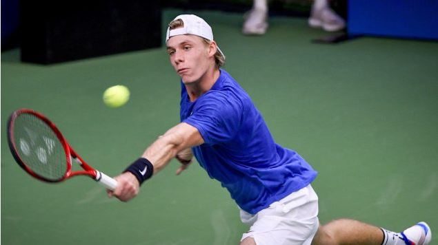 لاعب التنس الكندي، الكندي دينيس شابافولوف - TT via Associated Press / The Canadian Presse / Henrik Montgomery