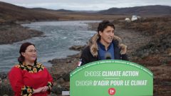 جوستان ترودو في إكالويت عاصمة إقليم نونافوت (أرشيف) - Radio Canada / Louis Blouin