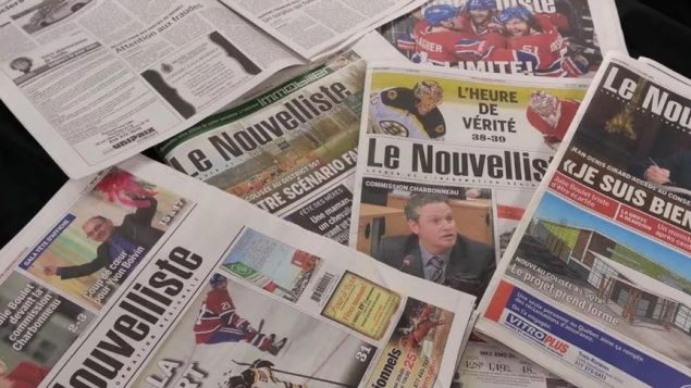 انخفضت عائدات الإعلانات بنسبة 42 ٪ في الصحف الأسبوعية ، و 53 ٪ للصحف اليومية و 63 ٪ للمجلات بين عامي 2012 و 2017 - Radio Canada