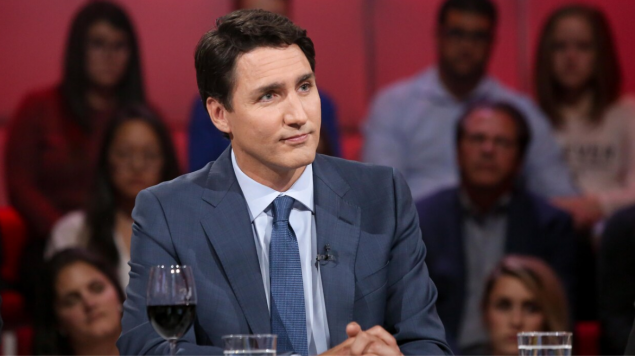 رئيس الوزراء الكندي الخارج جوستان ترودو في برنامج "حديث البلد" أمس الأحد/حقوق الصورة: AVANTI GROUPE / KARINE DUFOUR