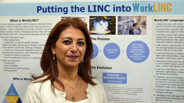ايمان المصري مستشارة التوظيف في مركز مساعدة المهاجرين في هاملتون في أونتاريو/IWC