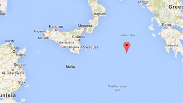 البحر الأيوني - Google Map