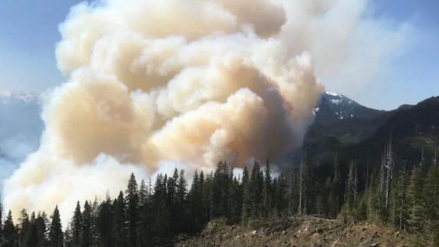 تشجع السلطات الناس على توخي الحذر عند القيام بأنشطة قد تتسبّب حريق الغابات - B.C. Wildfire Service