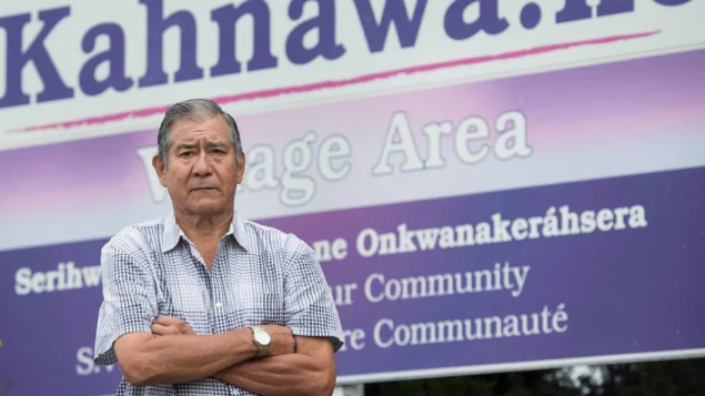 جو نورتن زعيم محميّة كاناواكي للسكّان الأصليّين في 18-09-2018/(Graham Hughes/CP