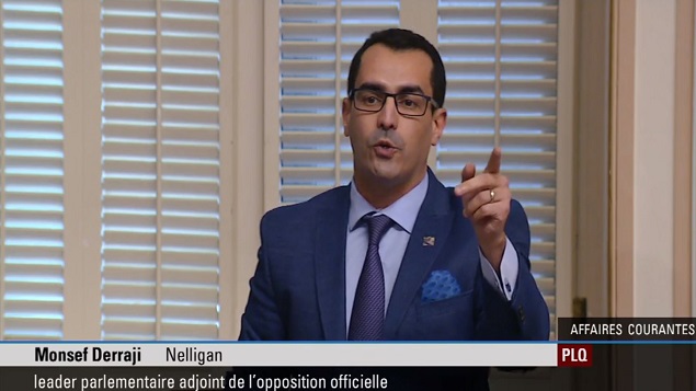 منصف درّاجي، النائب الليرالي عن دائرة نيليغان في الجمعية الوطنية الكيبيكية - Photo : Assemblée Nationale du Québec