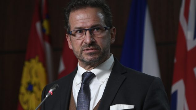إيف فرانسوا بلانشيه زعيم حزب الكتلة الكيبيكيّة المعارض انتقد خطّة التحديث الاقتصادي التي قدّمتها الحكومة الكنديّة في 30-11-2020/Adrian Wyld/CP