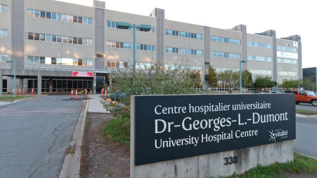 مستشفى جورد دومون في مدينة مونكتون في نيوبرنزويك في 08-10-2020، عقب إعلان السلطات الصحيّة عن 17 حالة نشطة في أحد مراكز الرعاية الطويلة الأمد/Marc Grandmaison/The Canadian Press