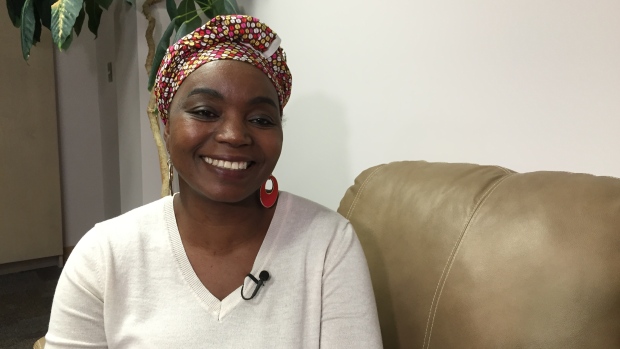 'People in need of help fleeing their countries to come to a place of safety, I can identify with that, I can imagine the children, the women, what they’re going through,' said Francisca Mandeya who now helps raise money for Syrian refugees. (Sima Sahar Zerehi/CBC)