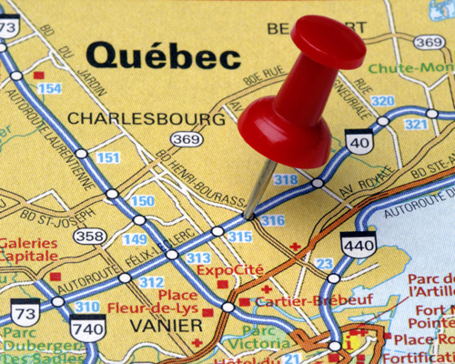 Which province of Canada has French as its official language?