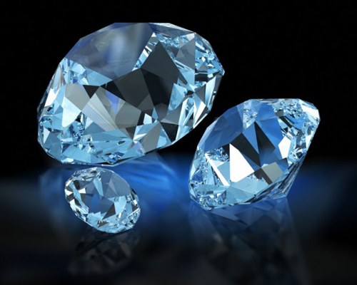 What country is the third largest producer of diamonds in the world?