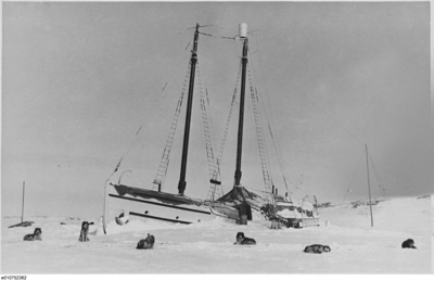 Royal Canadian Mounted Police schooner the St. Roch in a photo published in June 1936 (Photo: J.E. Duke/ Canadian Geographic)