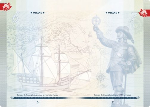 Explorer Samuel de Champlain is featured in the passport. (Photo: Passport Canada)