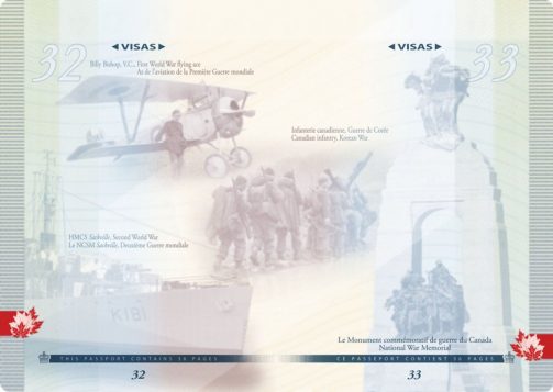 Images of Canadians in different wars. (Photo: Passport Canada)