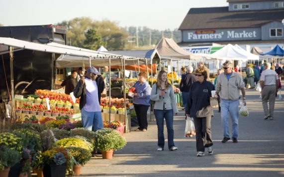 The St Jacobs Farmers' Market is a popular attraction for locals and tourists. (Photo: St Jacobs Market)