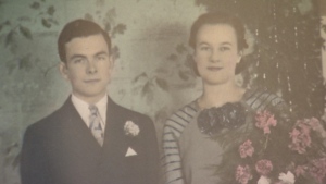 Bill and Bertie Nickerson were married December 2, 1935. (Photo: CBC)