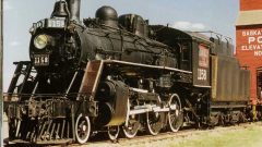 Built in Montreal in 1913, the engine was used in several prairie subdivisions then in BC up till 1960. Now at North Battleford museum