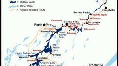 Map of the 202km long waterway (rideau-info.com) CLICK to enlarge
