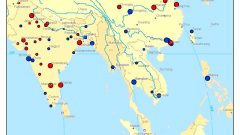 Although not included in this particular study, this similar map shows cities sources of water and whether they are classes as "water stressed" ( B Lehner) CLICK to enlarge