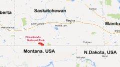 Grasslands National Park in southern Saskatchewan (google) CLICK to enlarge