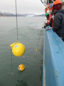 Mooring IndArc in the Arctic. (Courtesy National Centre for Antarctic and Ocean Research)