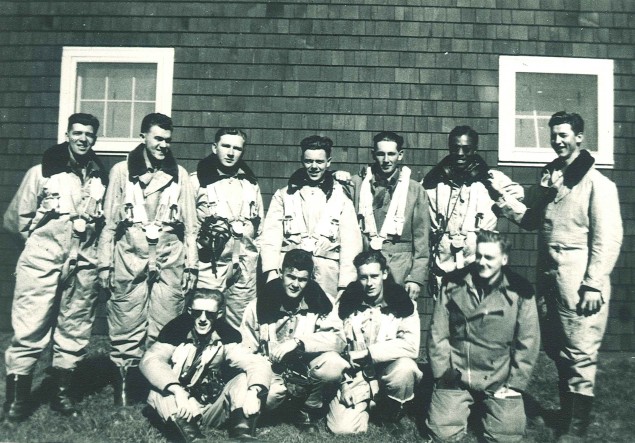 Lincoln Alexander, back row, second from right, in a Second World War-era photo. PHOTO: Courtesy Royal Canadian Air Force Association